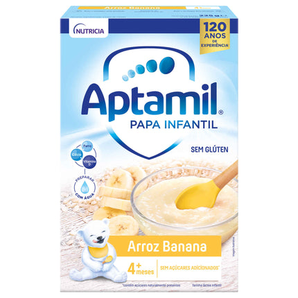 Aptamil Baby Cereal Rice & Banana +4M Gluten-Free 225g