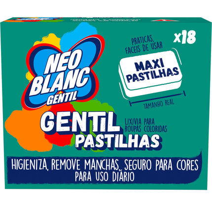 Neoblanc Gentle Delicate Bleach Tablets – 18 Units | Effective Stain Removal & Fabric Care