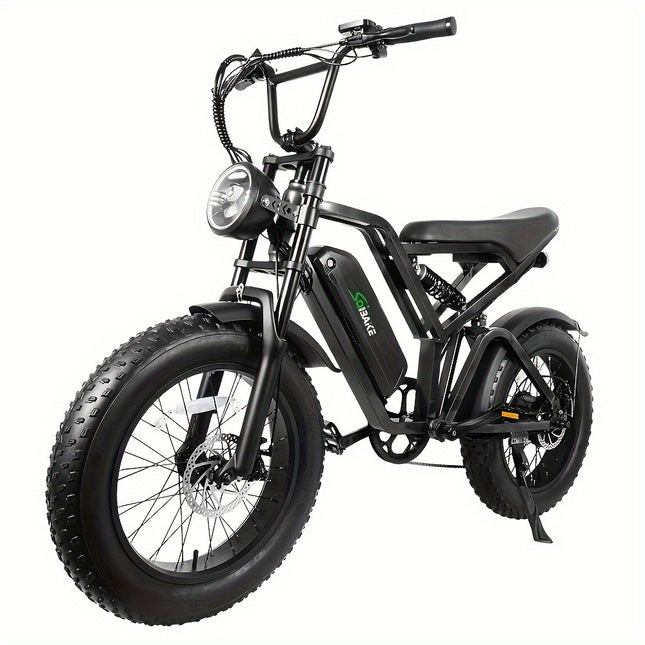 SAIBAIKE Adult Electric Bike – 48V 15Ah Battery, 68-Mile Range, 7-Speed Off-Road E-Bike