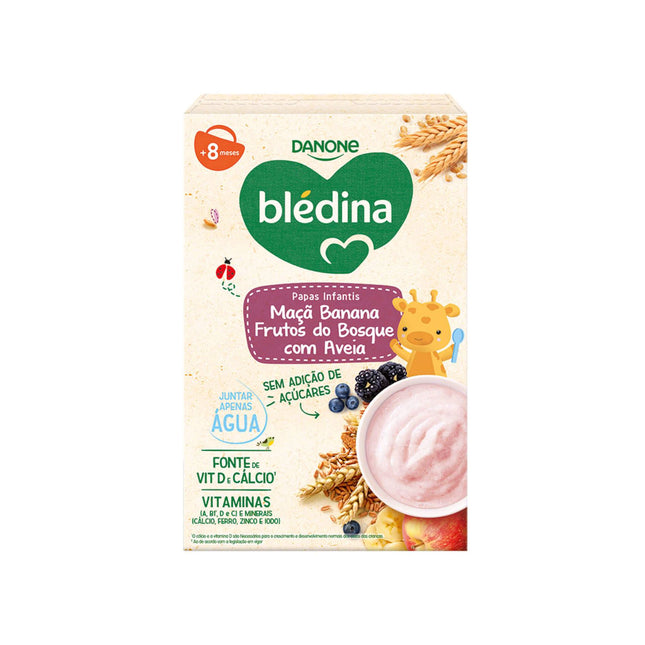 Blédina Baby Cereal Apple, Banana & Forest Fruits with Oats +8M 200g