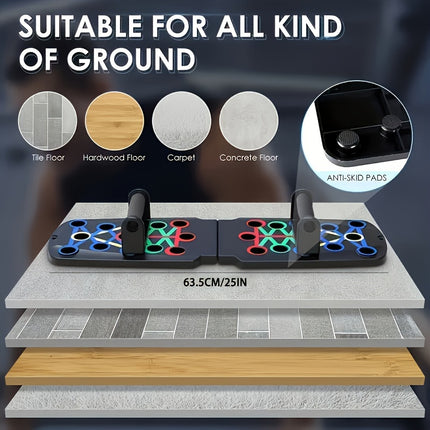 Multi-Functional Folding Push-Up Board – Chest, Back, Arm & Core Training System, Home Workout Equipment