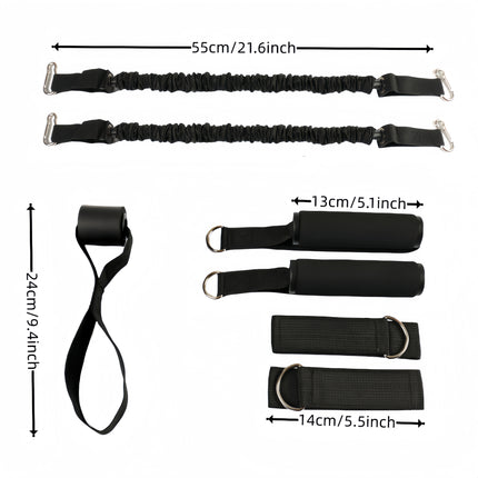 11pcs Push Up Board Set with Resistance Band – Portable, Foldable Home Gym Push Up Bars for Strength Training