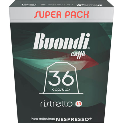 Ristretto Intensity 13 Coffee Capsules – Pack of 36 | BUONDI® by Nestlé – Nespresso® Compatible