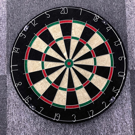 Tournament-Size Bristle Dart Board – Indoor Hanging Target Game with Steel Tip Darts & Mounting Hardware – Classic Dartboard for Adults