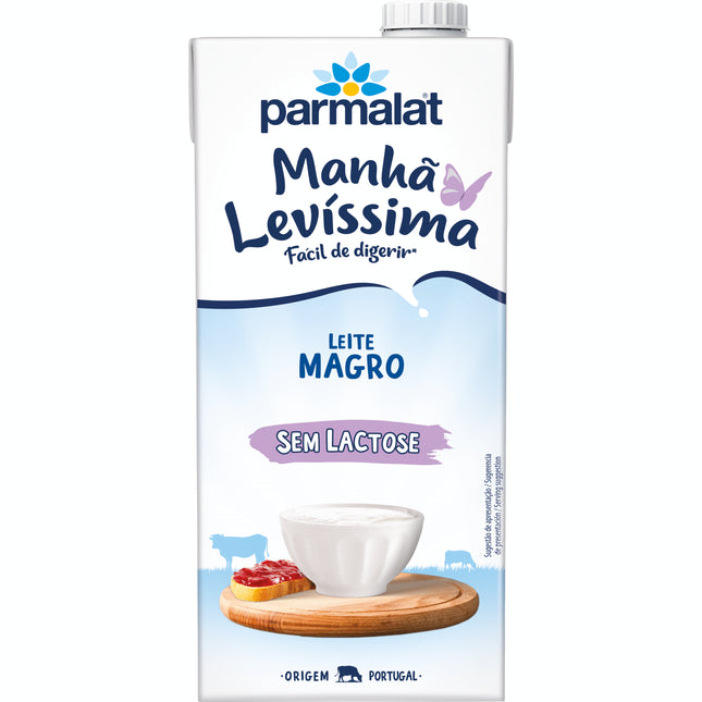 Parmalat Leite UHT Magro sem Lactose 1L – Low-Fat, Lactose-Free Milk