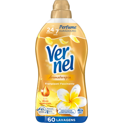 Vernel Aromatherapy Gold Concentrated Fabric Softener – 60 Washes | Long-Lasting Fragrance & Softness