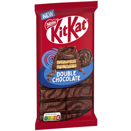 Kit Kat Double Chocolate & Biscuit Bar 99g – Rich Duo of Milk & Dark Chocolate