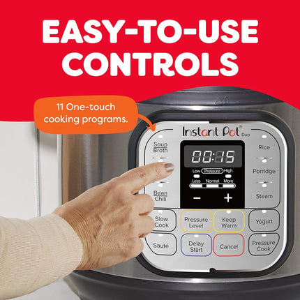 Instant Pot Duo™ Mini 3-Quart 7-in-1 Electric Pressure Cooker – Stainless Steel, Compact & Powerful