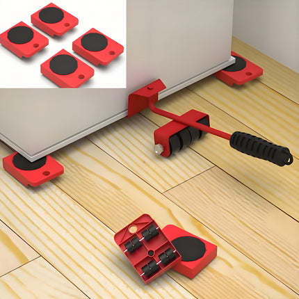 4-in-1 Heavy Duty Furniture Moving Tool with Universal Wheels – No Effort Slide System for Sofas, Beds, Appliances & More
