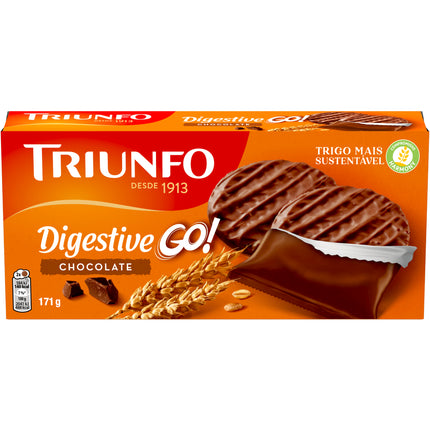 Triunfo Digestive Biscuits with Milk Chocolate 171g