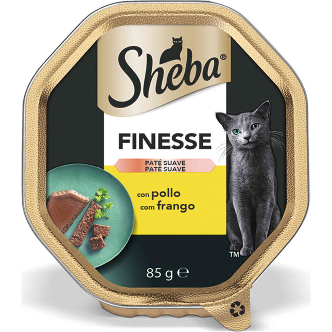 Sheba Wet Cat Food Adult Chicken Terrine 85g | Gourmet Recipe for Happy, Healthy Cats
