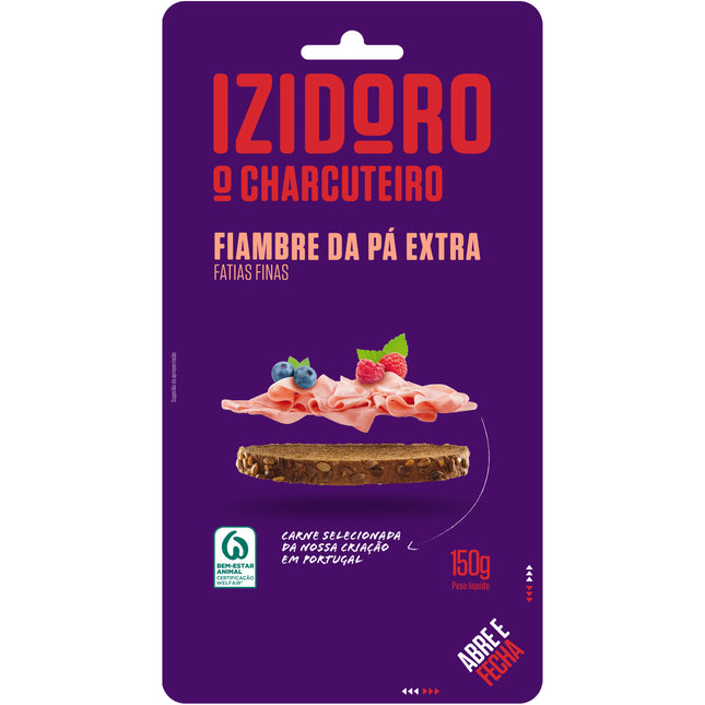 Izidoro Fiambre da Pá Fatias Finas 150g – Extra Thinly Sliced Shoulder Ham