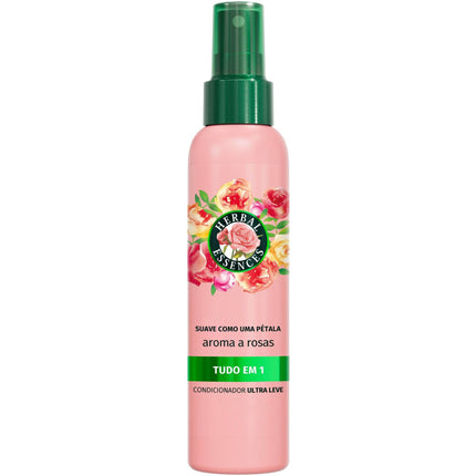 Herbal Essences Rose Softness Hair Spray 145ml – Ultra-Light Leave-In Conditioner for Silky, Shiny Hair