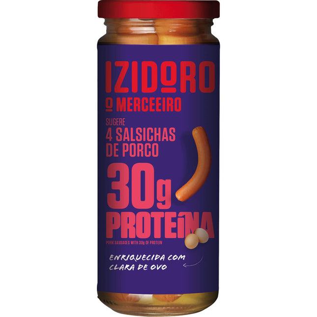 Izidoro Pork Sausages with Protein & Egg White – 4 Units, 590g