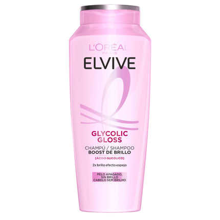 L’Oréal Paris Elvive Glycolic Gloss Shine Shampoo – 400ml | Intense Shine for Dull Hair