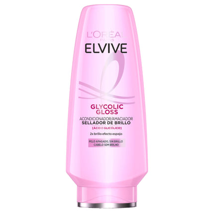 L’Oréal Paris Elvive Glycolic Gloss Shine Conditioner – 500ml | Radiant Shine for Dull Hair