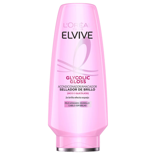 L’Oréal Paris Elvive Glycolic Gloss Shine Conditioner – 500ml | Radiant Shine for Dull Hair