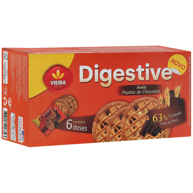 Vieira Oat Digestive Biscuits with Dark Chocolate Chips 270g – Crunchy & Indulgent