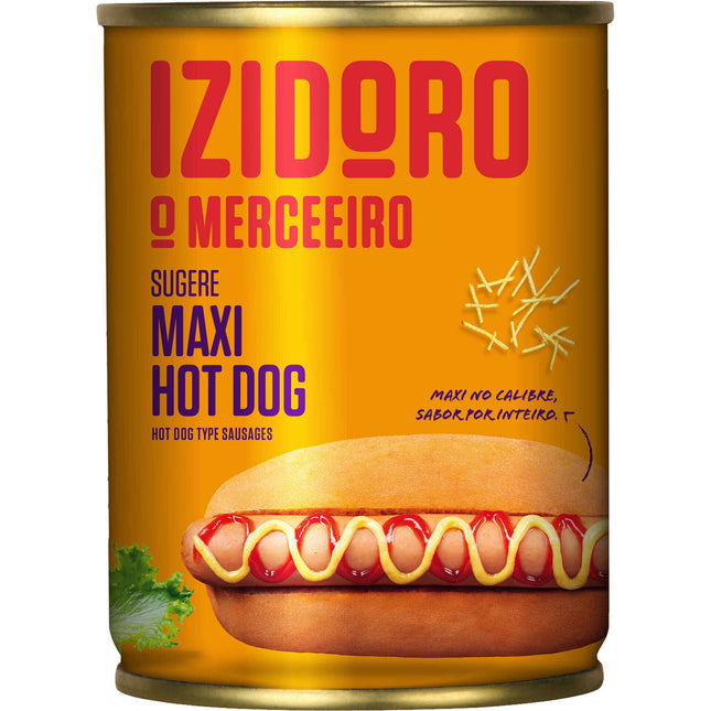 Izidoro Maxi Hot Dog Sausages 6 pcs 200g – Pork & Poultry Blend