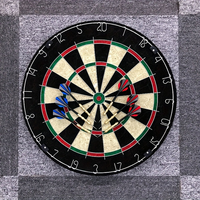 Tournament-Size Bristle Dart Board – Indoor Hanging Target Game with Steel Tip Darts & Mounting Hardware – Classic Dartboard for Adults