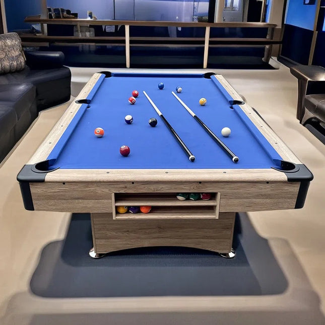 Get 8ft Multi-Functional Wooden Billiards Table with Table Tennis & Dining Top at One Spark.