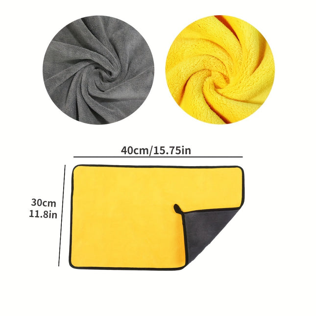 Ultra-Fine Fiber Car Wash Towel – Super Absorbent Plush Cloth for Cars, Home & More