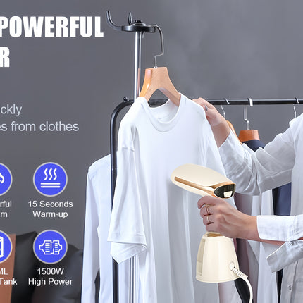 Professional Garment Steamer – Dual-Mode Steam Iron for Delicate & Tough Fabrics, 220–240V, European Plug