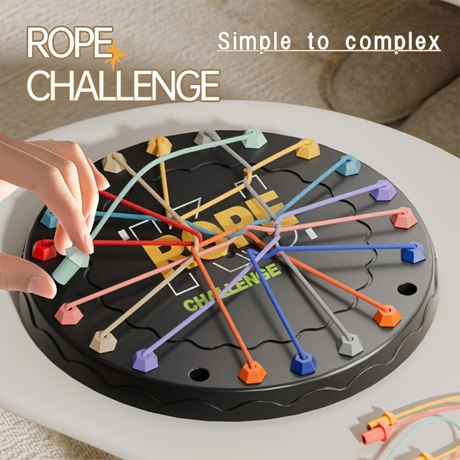 Rope Untangling Challenge – Kids' Educational Puzzle Toy for Logical Thinking & Focus | Interactive Parent-Child Board Game | Ideal Gift for Ages 3+