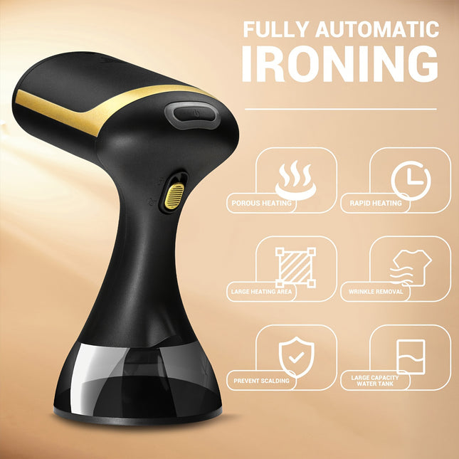 1500W Portable Garment Steamer | Wrinkle Remover for Clothes | Compact Travel & Home Use | 230V EU Plug