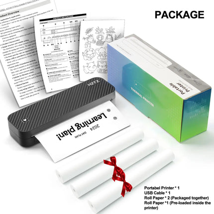 Inkless Portable A4 Thermal Printer – Bluetooth Wireless Mobile Printing Machine for PDF, Word, Excel | EasyPrint App Compatible | Office, Home, School (Pack of 2)