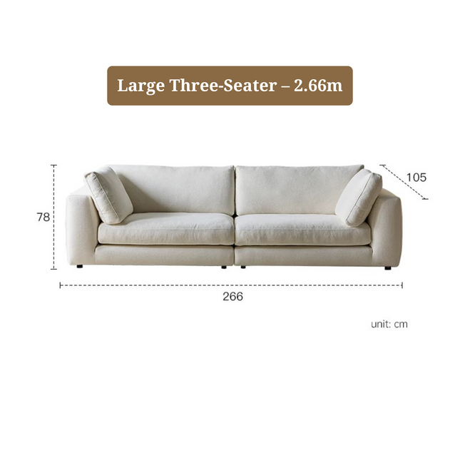 Vernessa Rhine Cream Style Linen Sofa – Artistic 2025 Collection