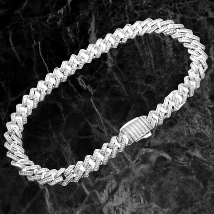Get Bold Geometric Hip Hop Link Chain Necklace – 18K Gold, Rhodium, & Gold Plated Unisex Jewelry at One Spark