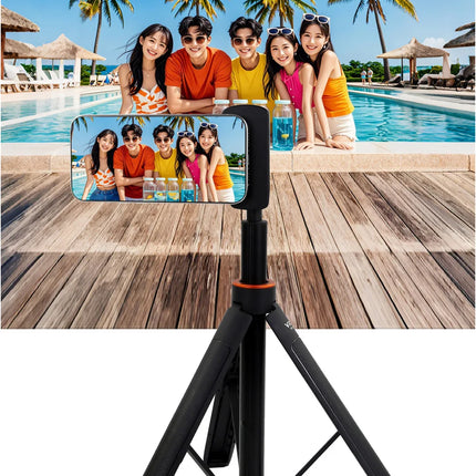 2025 MagSafe Bluetooth Shutter Phone Holder – Camera Handle Grip & Selfie Stabilizer with Fill Light
