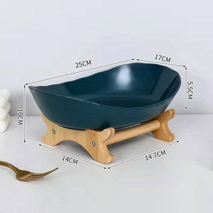 1/2/3 Tier Fruit Plate – Light Luxury Plastic Snack & Candy Dish with Wooden Handle for Home, Kitchen, Living Room