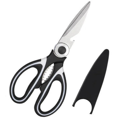 Multifunctional Stainless Steel Kitchen Scissors – Durable, Reusable Cutting Tool for Vegetables, Meat, Fish & More