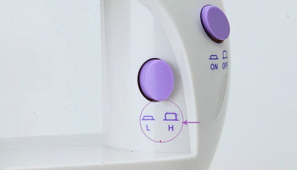 Household Mini Sewing Machine 202 – Portable Handheld Stitch Tool with Light, Cutter & Foot Pedal