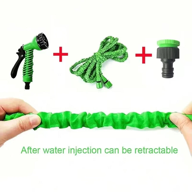 Expandable Magic Garden Hose 25FT–200FT with 7-Function Spray Gun – Lightweight, Durable & Flexible Water Hose for Home, Car & Garden