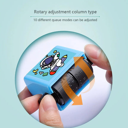 Math Practice Number Rolling Stamp – Addition & Subtraction Roller Within 100 | Quick Question Generator for Pupils | Digital Roller Type