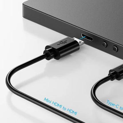 Dopesplay 14.1" Triple Laptop Screen Extender – Dual 1200P FHD IPS Portable Monitors | 360° Rotation, Foldable Design | Compatible with Windows, Mac, Chrome, Android (14–17.3” Laptops)