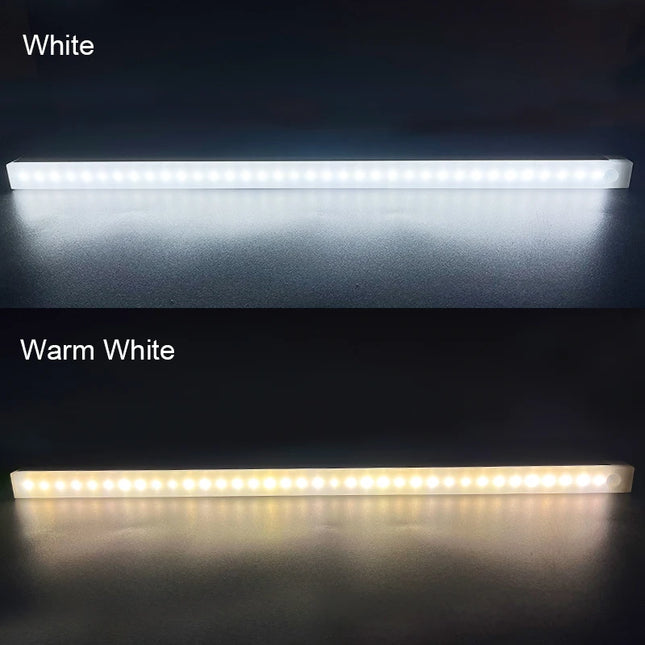 Wireless LED Motion Sensor Night Light – Rechargeable Cabinet & Closet Lamp for Bedroom, Kitchen, Stairs & More