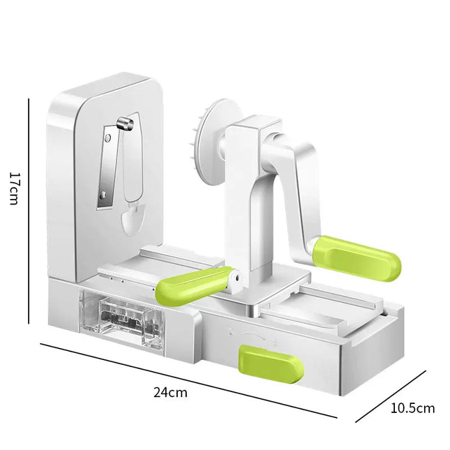 5 Blades Vegetable Spiralizer Zucchini Noodle Maker – Best Veggie Spiral Slicer, Curly Fry Chopper, and Pasta Spaghetti Maker