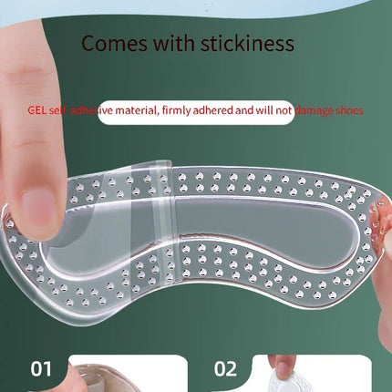 Heel Protectors for Women – Silicone Cushion Foot Care Pads for High Heels, Adjustable Insoles