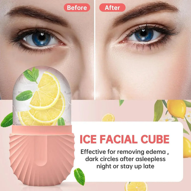 Ice Facial Roller Skin Care Tool – Beauty Lifting & Contouring Massager | Refreshing Ice Globe for Face