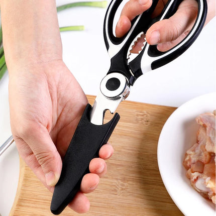 Multifunctional Stainless Steel Kitchen Scissors – Durable, Reusable Cutting Tool for Vegetables, Meat, Fish & More