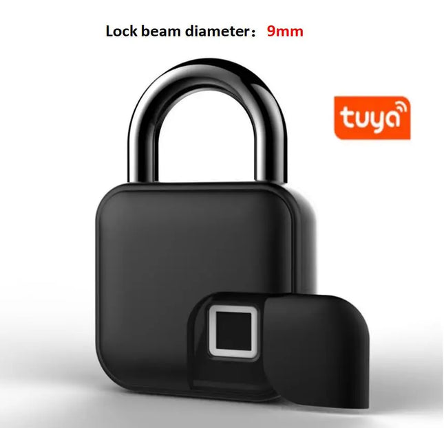 TUYA Smart Fingerprint Padlock IP65 Waterproof Zinc Alloy – Bluetooth-Enabled Keyless Lock for Travel Bags, Cabinets, Garden Doors & More