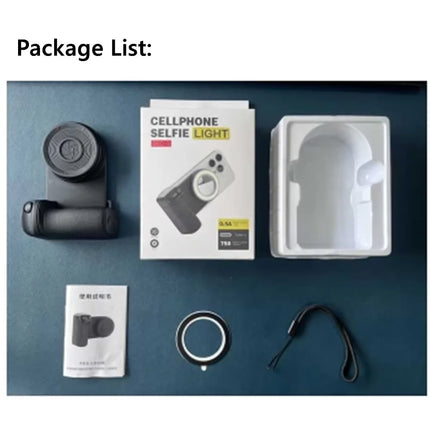 2025 MagSafe Bluetooth Shutter Phone Holder – Camera Handle Grip & Selfie Stabilizer with Fill Light
