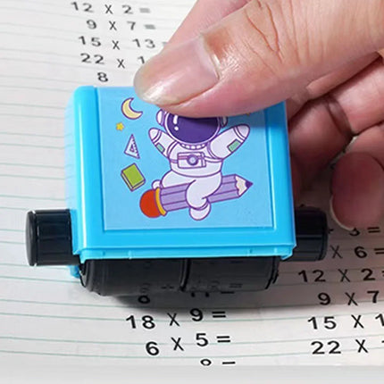 Math Practice Number Rolling Stamp – Addition & Subtraction Roller Within 100 | Quick Question Generator for Pupils | Digital Roller Type