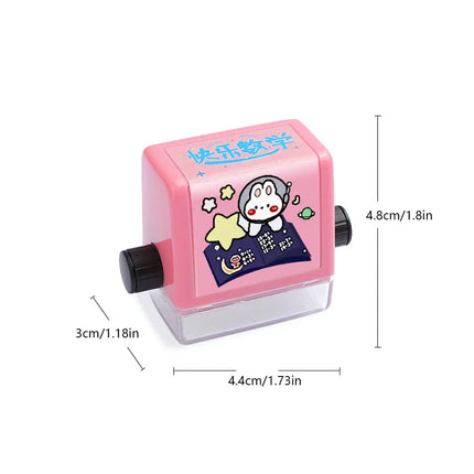 Math Practice Number Rolling Stamp – Addition & Subtraction Roller Within 100 | Quick Question Generator for Pupils | Digital Roller Type
