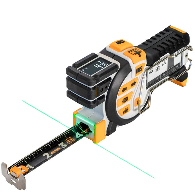 REEKON T1 Tomahawk Digital Tape Measure – Bluetooth, Laser Alignment, 1000 Memory Storage