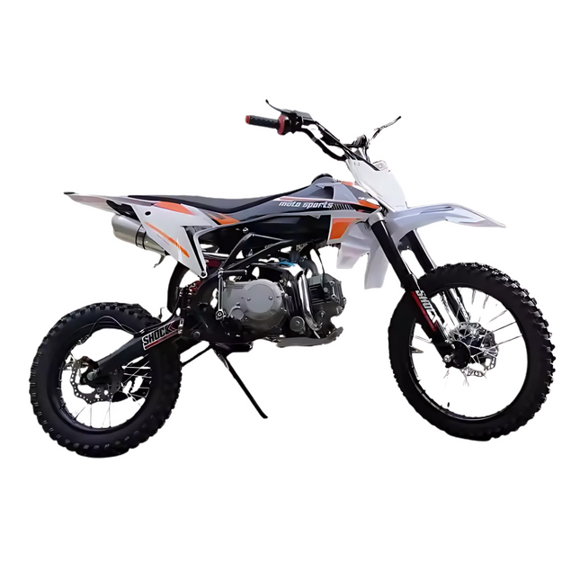 125cc 4-Stroke Off-Road Dirt Bike for Teens – Electric Start, Hydraulic Shocks, Disc Brakes